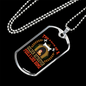 Face of a Golden Retriever Red Necklace Stainless Steel or 18k Gold Dog Tag 24" Chain-Express Your Love Gifts