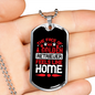 Face of Golden Retriever Red Necklace Stainless Steel or 18k Gold Dog Tag 24" Chain-Express Your Love Gifts