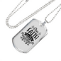 Faith Can Move Necklace Stainless Steel or 18k Gold Dog Tag 24" Chain-Express Your Love Gifts