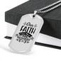 Faith Can Move Necklace Stainless Steel or 18k Gold Dog Tag 24" Chain-Express Your Love Gifts