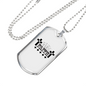 Faith Crosses Necklace Stainless Steel or 18k Gold Dog Tag 24" Chain-Express Your Love Gifts
