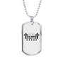 Faith Crosses Necklace Stainless Steel or 18k Gold Dog Tag 24" Chain-Express Your Love Gifts