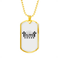 Faith Crosses Necklace Stainless Steel or 18k Gold Dog Tag 24" Chain-Express Your Love Gifts
