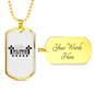 Faith Crosses Necklace Stainless Steel or 18k Gold Dog Tag 24" Chain-Express Your Love Gifts