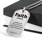 Faith Defined Hebrews Dog Tag Stainless Steel or 18k Gold 24" Chain-Express Your Love Gifts