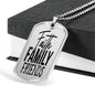 Faith Family Friends Necklace Stainless Steel or 18k Gold Dog Tag 24" Chain-Express Your Love Gifts