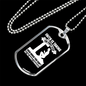Faith First Step Necklace Stainless Steel or 18k Gold Dog Tag 24" Chain-Express Your Love Gifts