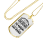 Faith Goes Up Necklace Stainless Steel or 18k Gold Dog Tag 24" Chain-Express Your Love Gifts