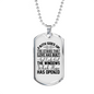 Faith Goes Up Necklace Stainless Steel or 18k Gold Dog Tag 24" Chain-Express Your Love Gifts