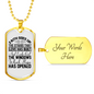 Faith Goes Up Necklace Stainless Steel or 18k Gold Dog Tag 24" Chain-Express Your Love Gifts