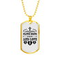 Faith Hope And Love Cross Necklace Stainless Steel or 18k Gold Dog Tag 24" Chain-Express Your Love Gifts