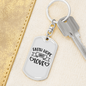 Faith Hope And Love Hearts Keychain Stainless Steel or 18k Gold Dog Tag Keyring-Express Your Love Gifts