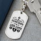 Faith Hope And Love Keychain Stainless Steel or 18k Gold Dog Tag Keyring-Express Your Love Gifts