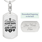 Faith Hope And Love Keychain Stainless Steel or 18k Gold Dog Tag Keyring-Express Your Love Gifts