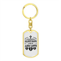 Faith Hope And Love Keychain Stainless Steel or 18k Gold Dog Tag Keyring-Express Your Love Gifts