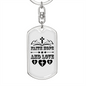 Faith Hope And Love Keychain Stainless Steel or 18k Gold Dog Tag Keyring-Express Your Love Gifts