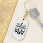 Faith Hope And Love Keychain Stainless Steel or 18k Gold Dog Tag Keyring-Express Your Love Gifts