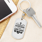 Faith Hope And Love Keychain Stainless Steel or 18k Gold Dog Tag Keyring-Express Your Love Gifts
