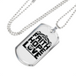 Faith Hope Love Cross Necklace Stainless Steel or 18k Gold Dog Tag 24" Chain-Express Your Love Gifts