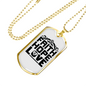 Faith Hope Love Cross Necklace Stainless Steel or 18k Gold Dog Tag 24" Chain-Express Your Love Gifts