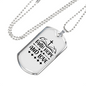 Faith Hope Love Necklace Stainless Steel or 18k Gold Dog Tag 24" Chain-Express Your Love Gifts
