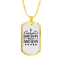 Faith Hope Love Necklace Stainless Steel or 18k Gold Dog Tag 24" Chain-Express Your Love Gifts