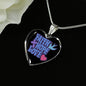 Faith Hope Love Stainless Steel or 18k Gold Heart Pendant Necklace 18-22"-Express Your Love Gifts