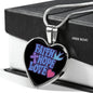 Faith Hope Love Stainless Steel or 18k Gold Heart Pendant Necklace 18-22"-Express Your Love Gifts