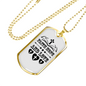 Faith Hope Necklace Stainless Steel or 18k Gold Dog Tag 24" Chain-Express Your Love Gifts