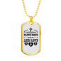 Faith Hope Necklace Stainless Steel or 18k Gold Dog Tag 24" Chain-Express Your Love Gifts