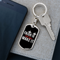 Faith It Keychain Stainless Steel or 18k Gold Dog Tag Keyring-Express Your Love Gifts