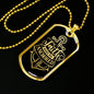 Faith Keeps Me Anchored Dog Tag Necklace Stainless Steel or 18k Gold Dog Tag 24" Chain-Express Your Love Gifts