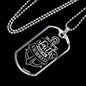 Faith Keeps Me Anchored Dog Tag Necklace Stainless Steel or 18k Gold Dog Tag 24" Chain-Express Your Love Gifts