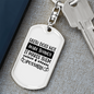 Faith Make Things Possible Keychain Stainless Steel or 18k Gold Dog Tag Keyring-Express Your Love Gifts