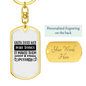 Faith Make Things Possible Keychain Stainless Steel or 18k Gold Dog Tag Keyring-Express Your Love Gifts