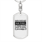 Faith Make Things Possible Keychain Stainless Steel or 18k Gold Dog Tag Keyring-Express Your Love Gifts