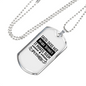 Faith Make Things Possible Necklace Stainless Steel or 18k Gold Dog Tag 24" Chain-Express Your Love Gifts