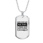 Faith Make Things Possible Necklace Stainless Steel or 18k Gold Dog Tag 24" Chain-Express Your Love Gifts