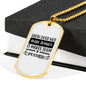 Faith Make Things Possible Necklace Stainless Steel or 18k Gold Dog Tag 24" Chain-Express Your Love Gifts