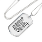 Faith Makes Them Possible Necklace Stainless Steel or 18k Gold Dog Tag 24" Chain-Express Your Love Gifts