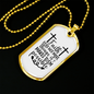 Faith Makes Them Possible Necklace Stainless Steel or 18k Gold Dog Tag 24" Chain-Express Your Love Gifts
