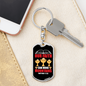 Faith Move Mountains Matthew 17:20 Keychain Stainless Steel or 18k Gold Dog Tag Keyring-Express Your Love Gifts