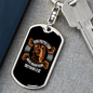Faith Moves Mountains Matthews 17:20 Keychain Stainless Steel or 18k Gold Dog Tag Keyring-Express Your Love Gifts