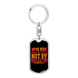 Faith Not By Sight 2 Corinthians 5:7 Keychain Stainless Steel or 18k Gold Dog Tag Keyring-Express Your Love Gifts