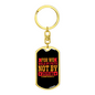 Faith Not By Sight 2 Corinthians 5:7 Keychain Stainless Steel or 18k Gold Dog Tag Keyring-Express Your Love Gifts