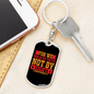 Faith Not By Sight 2 Corinthians 5:7 Keychain Stainless Steel or 18k Gold Dog Tag Keyring-Express Your Love Gifts
