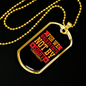 Faith Not By Sight 2 Corinthians 5:7 Necklace Stainless Steel or 18k Gold Dog Tag 24" Chain-Express Your Love Gifts