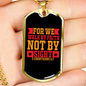 Faith Not By Sight 2 Corinthians 5:7 Necklace Stainless Steel or 18k Gold Dog Tag 24" Chain-Express Your Love Gifts