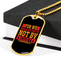 Faith Not By Sight 2 Corinthians 5:7 Necklace Stainless Steel or 18k Gold Dog Tag 24" Chain-Express Your Love Gifts