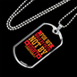 Faith Not By Sight 2 Corinthians 5:7 Necklace Stainless Steel or 18k Gold Dog Tag 24" Chain-Express Your Love Gifts